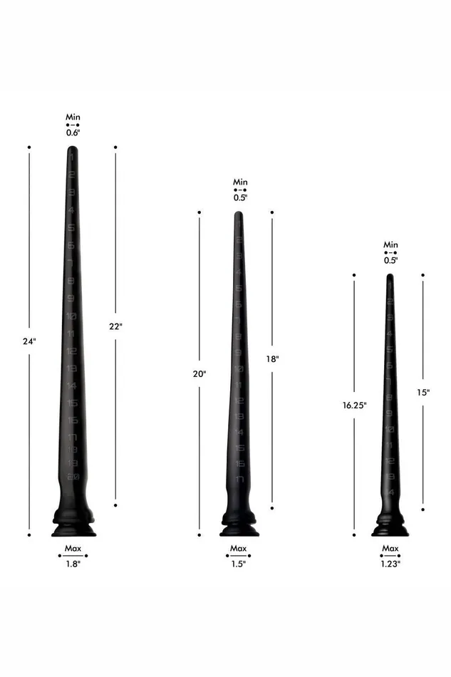Anal Silicone Tapered Anal Hose 15 Inch Sd