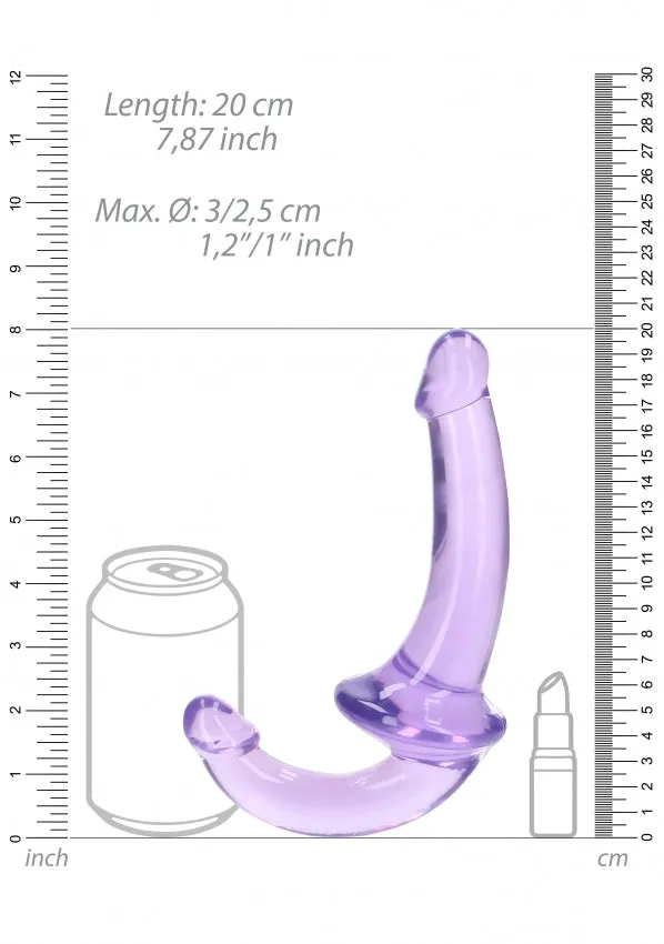 Crystal Clear 6 Strapless StrapOn Purple Realrock Female Sex Toys