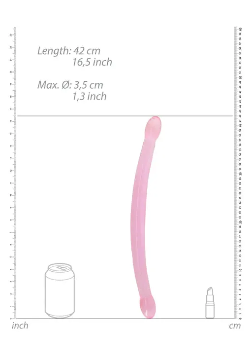 Dildos Shots Toys Realrock Non Realistic Double Dong 17 42cm Pink