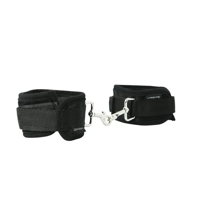 Expand Spreader Bar Cuffs Set Silver Sportsheets Anal