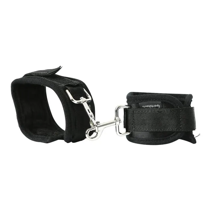 Expand Spreader Bar Cuffs Set Silver Sportsheets Anal