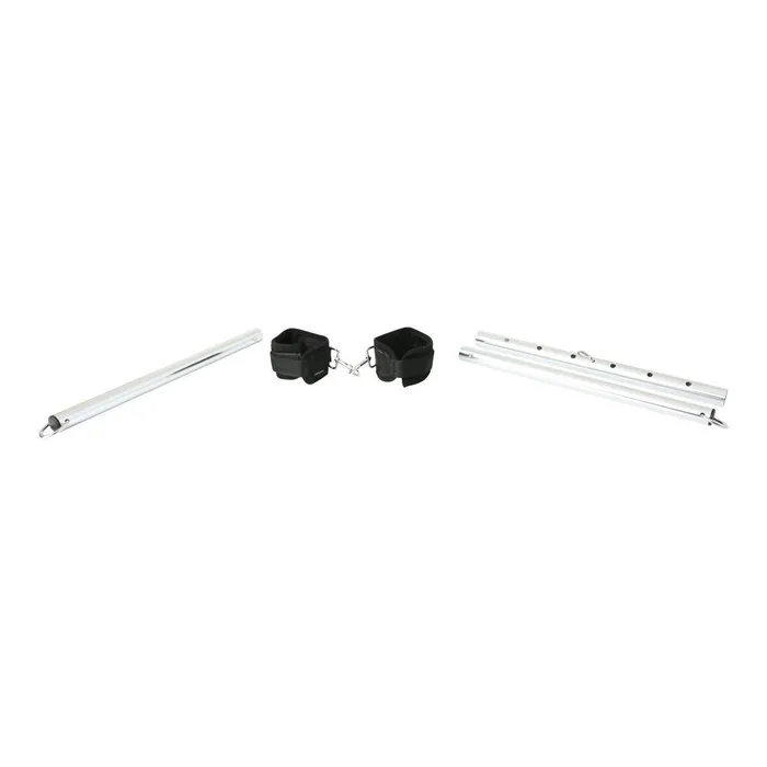 Expand Spreader Bar Cuffs Set Silver Sportsheets Anal