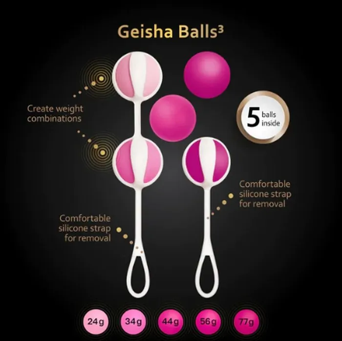 Ft London Dildos Gvibe Geisha Balls 3 Sugar Pink
