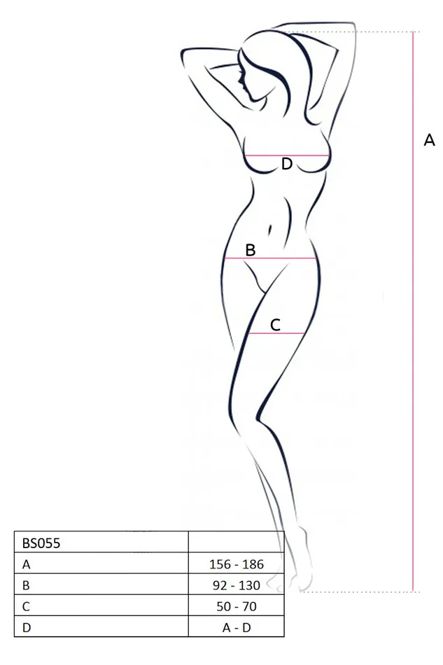 Passion Lingerie Bodystockings Playsuits Bodystocking BS055 White Passion Lingerie Bodystockings Playsuits Bodystocking BS055 White