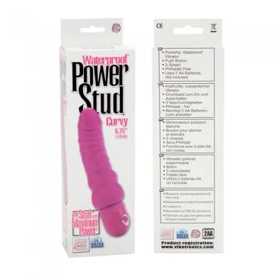 Seductucom Vibrators Power Stud Curvy Pink Vibrator