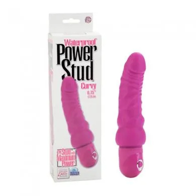 Seductucom Vibrators Power Stud Curvy Pink Vibrator
