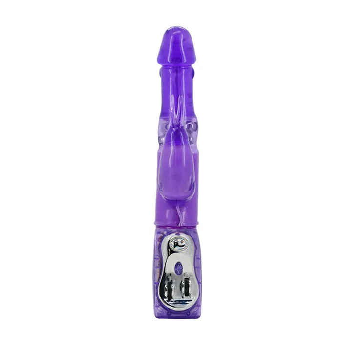 Toys Budget Vibrators Rotating Rabbit Vibrator Purple