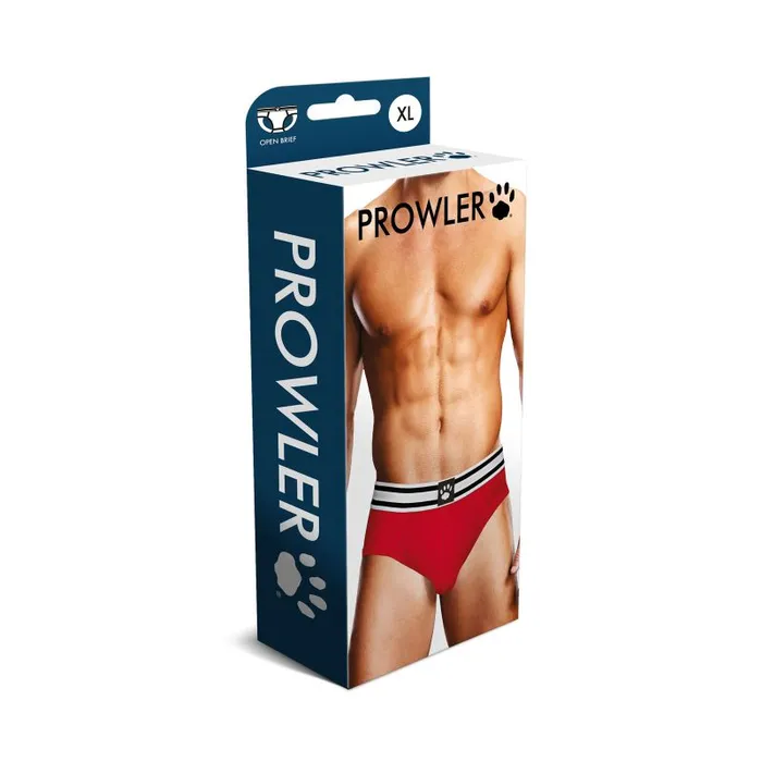 Vibrators Prowler Prowler Open Back Brief RedWhite