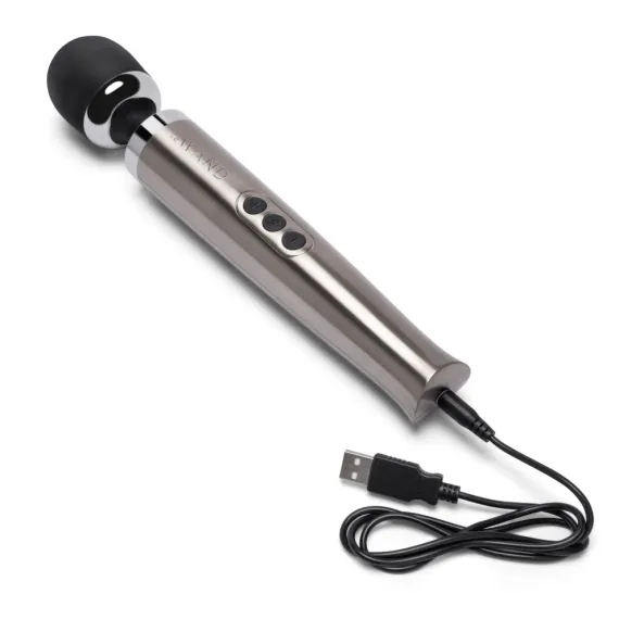 Le Wand Die Cast Rechargeable Vibrating Massager Silver Le Wand Female Sex Toys