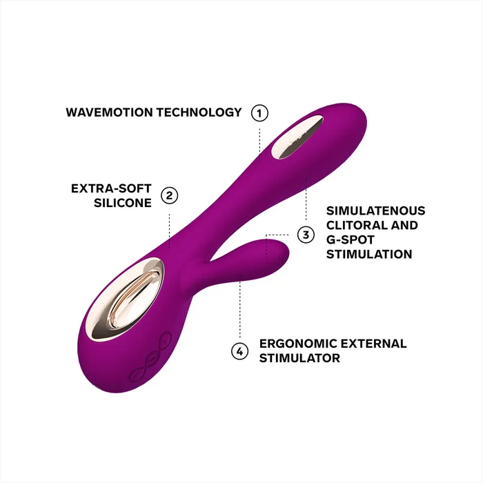 Vibrators Lelo Lelo Soraya Wave Deep Rose