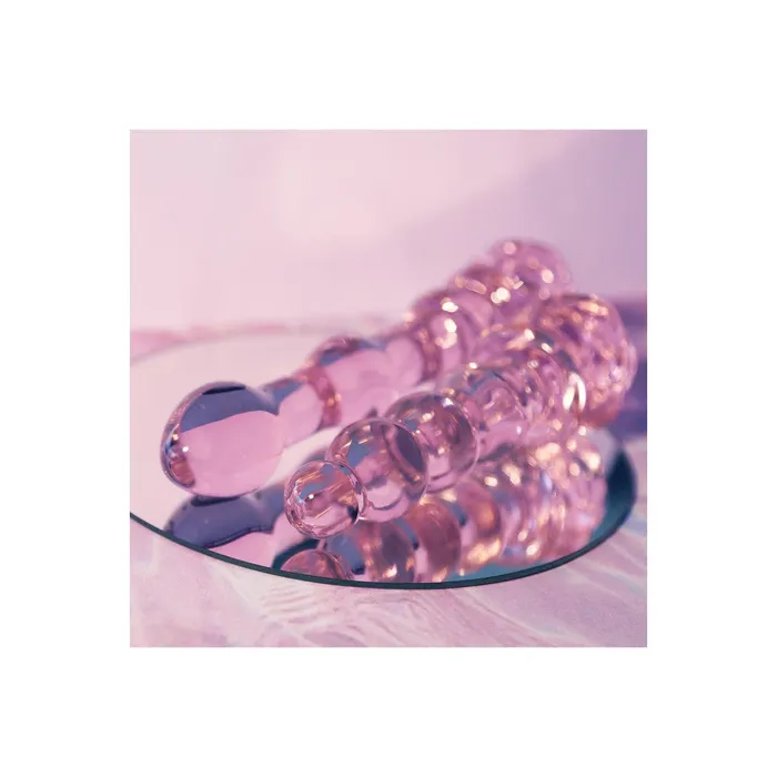 Dream Toys Glass Butt Plug Rosebud Beaded Plug Anal