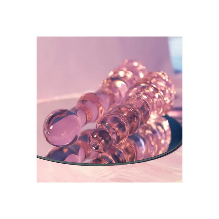 Dream Toys Glass Butt Plug Rosebud Beaded Plug Anal