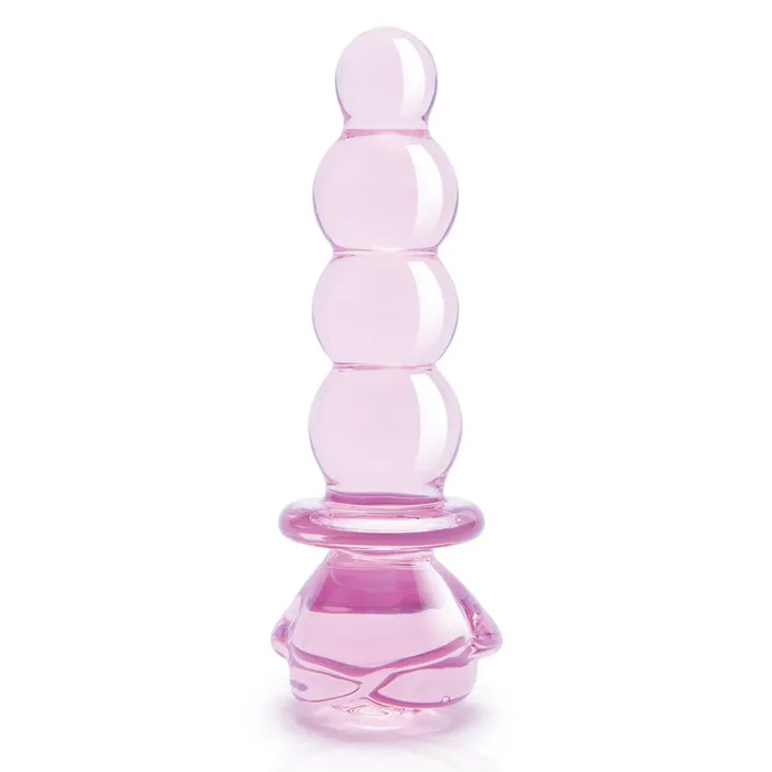 Dream Toys Glass Butt Plug Rosebud Beaded Plug Anal