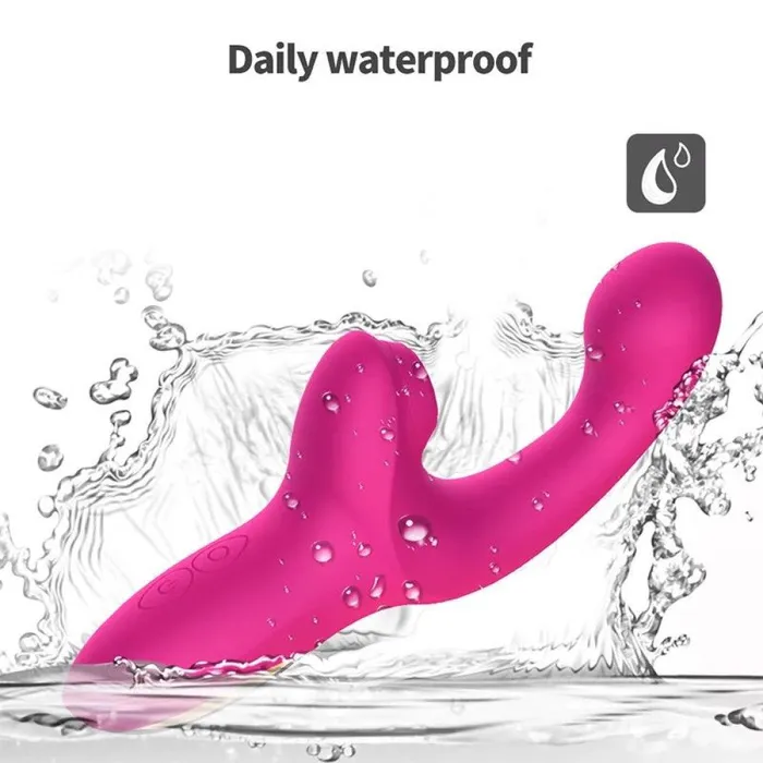 Female Sex Toys Action Volse Rechargeable Silicone Vibrator with ComeHere Movement