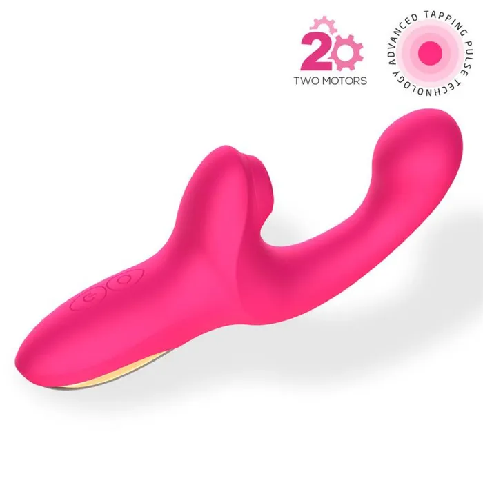 Female Sex Toys Action Volse Rechargeable Silicone Vibrator with ComeHere Movement