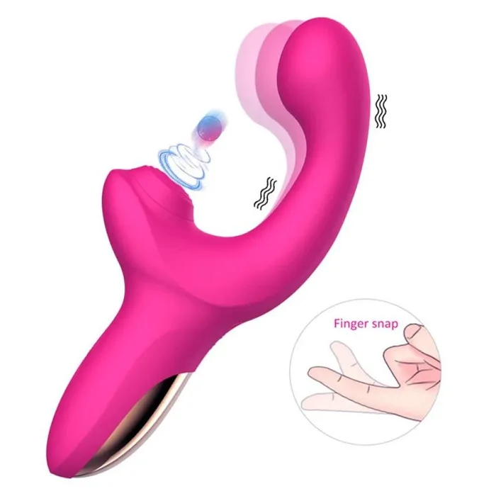 Female Sex Toys Action Volse Rechargeable Silicone Vibrator with ComeHere Movement