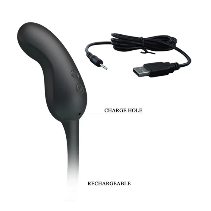Female Sex Toys Hercules Rechargeable Vibrating Stimulator with Cock Extender Pretty Love