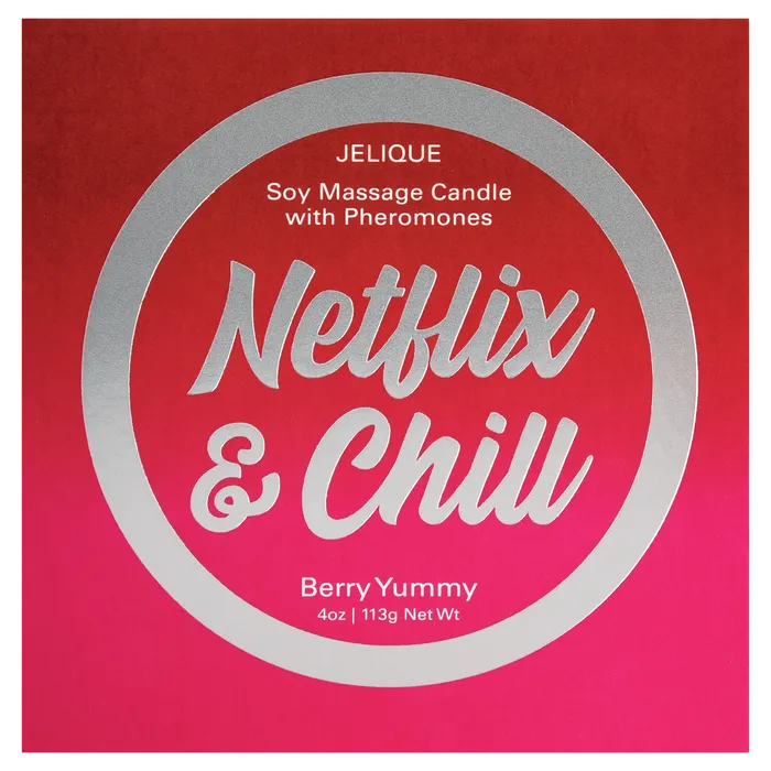Jelique Couples MOOD CANDLES Netflix Chill Pheromone Massage Candle Berry Yummy 4oz 113g