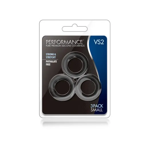 Anal Blush Novelties Performance VS2 Cock Rings Small Black Anal Blush Novelties Performance VS2 Cock Rings Small Black