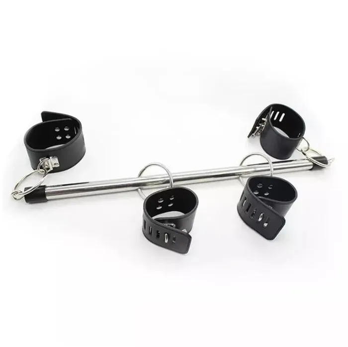 SexyPlay Restraints Ankle Wrist Spreader Bar Bondage Leg Handcuffs Restraint Black